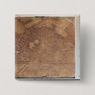 The Zodiac of Dendarah 15 Cm Square Badge