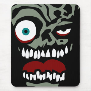 The Zombie face of doom Mouse Pad