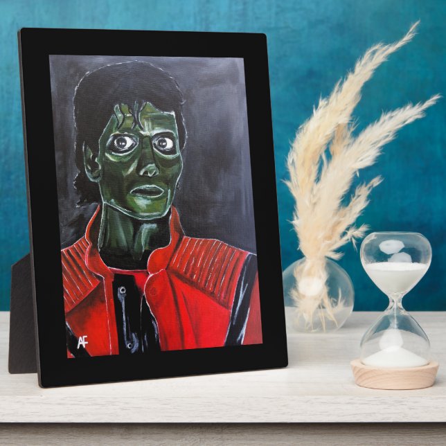 The Zombie Painting by Alfred Fox Plaque (Side)