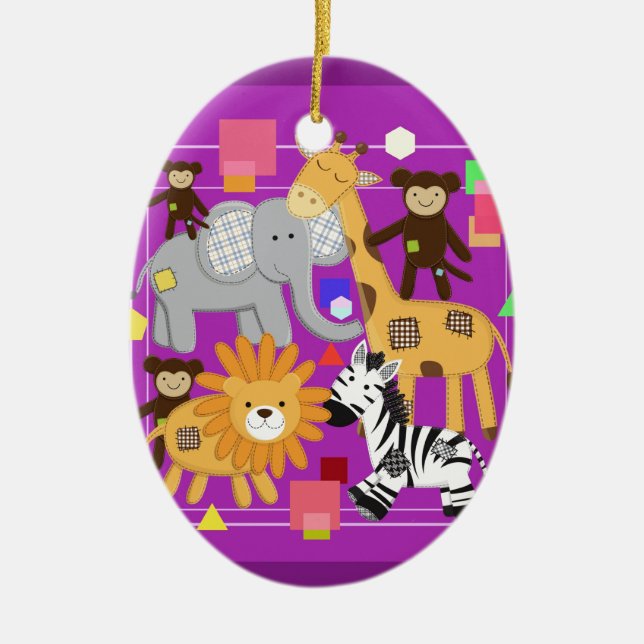 The Zoo. Ceramic Ornament (Front)