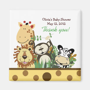 THE ZOO CREW (YELLOW) Favour Magnet