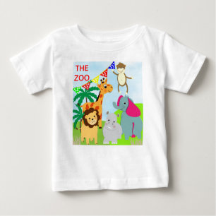 The Zoo Cute Animal Theme Baby T-Shirt
