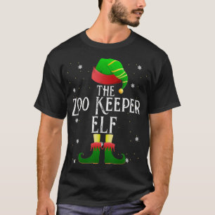 The Zoo Keeper Elf Christmas Family Matching Costu T-Shirt