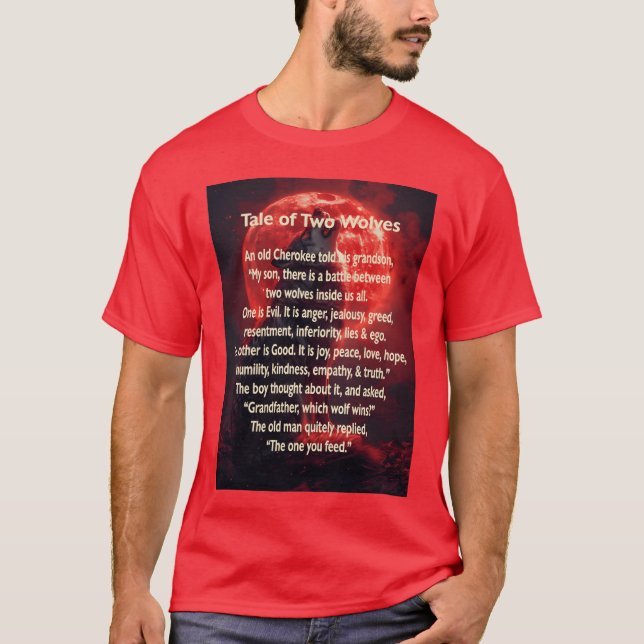 Theale ofwo Wolves Quotes vintage T-Shirt (Front)