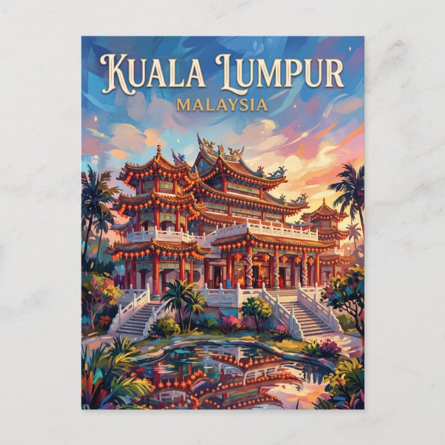 Thean Hou Temple Malaysia Postcard (Front)