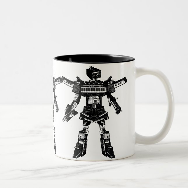 TheArm^^ "SynthBot" 2-Tone 15oz Mug (Right)