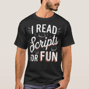 Theater Drama Teacher Scripts Funny Theatre T-Shirt