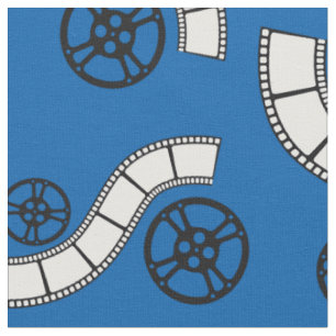 Theater Film Reels Movie Theatre Blue Fabric