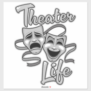 Theater Life Comedy and Tragedy Masks