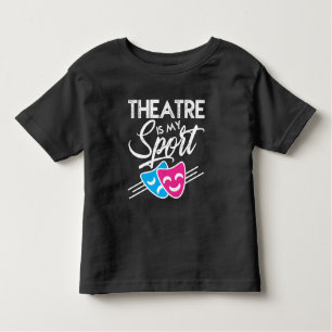 Theater Mask Humor Drama Broadway Theatre Actors Toddler T-Shirt
