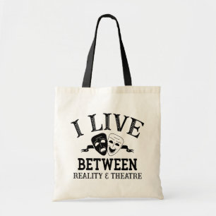 Theater Mask Musical Broadway Actor Actress Gift Tote Bag