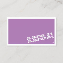 THEATER Minimalist Business Card