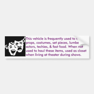 theater-mobile bumper sticker