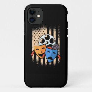 Theatre Actor America Flag iPhone 11 Case