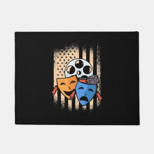 Theatre Actor America Flag Doormat