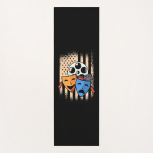 Theatre Actor America Flag Yoga Mat