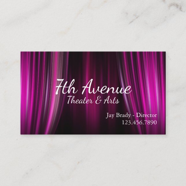 Theatre & Arts Business Card (Front)