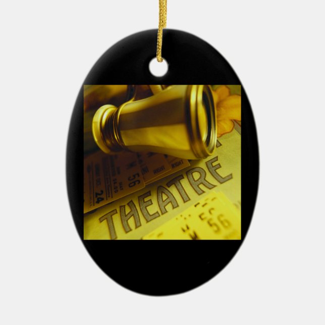 Theatre Binoculars Ceramic Ornament (Front)