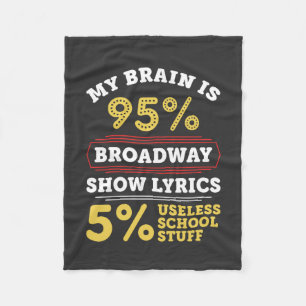 Theatre - Broadway Show Lyrics Gifts Fleece Blanket