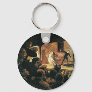 Theatre by Honore Daumier Key Ring