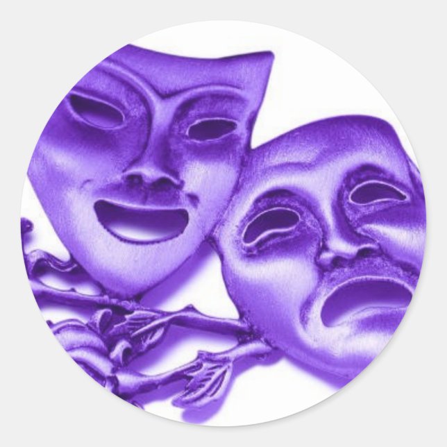 theatre classic round sticker (Front)