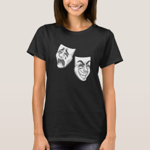 Theatre Comedy Masks for a Actors T-Shirt