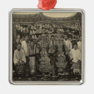 Theatre company, Burma, c.1910 Metal Ornament