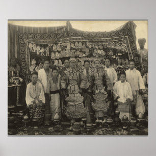Theatre company, Burma, c.1910 Poster
