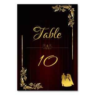 Theatre curtain table number