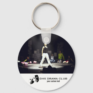 Theatre Drama Club Custom Photo Collage Key Ring
