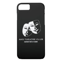 Theatre Drama Club Masks Custom Thespian Name