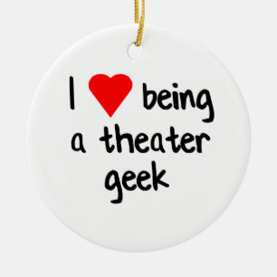 Theatre Geek/Drama Nerd Gift Ceramic Tree Decoration