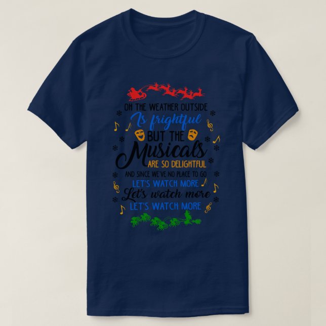 Theatre Gift Theatre Lover Gift Christmas Gift for T-Shirt (Design Front)