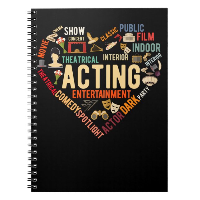 Theatre Heart Drama Acting Notebook (Front)