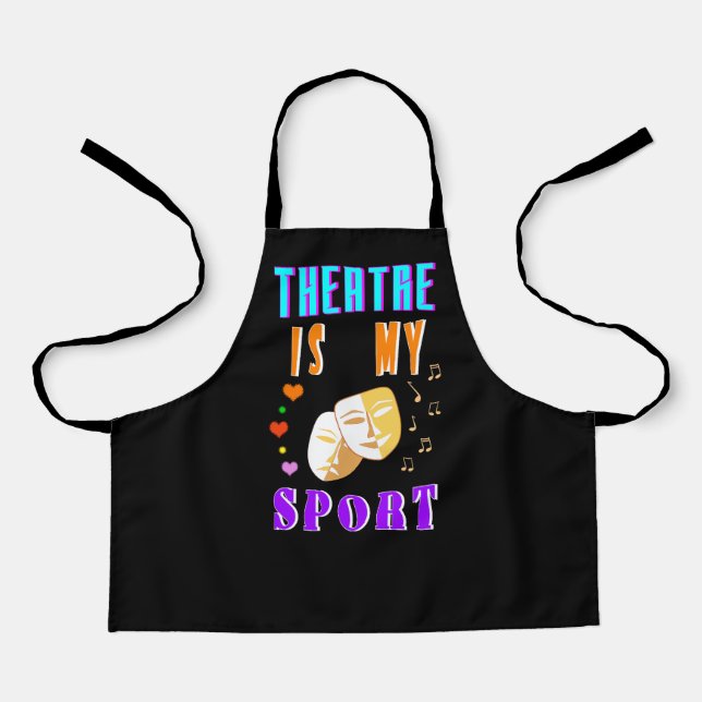 Theatre Is My Sport Actor Drama Apron (Front)