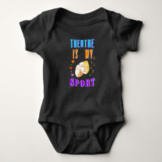 Theatre Is My Sport Actor Drama Baby Bodysuit