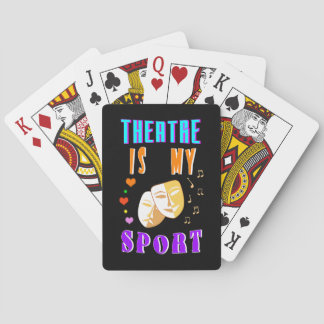 Theatre Is My Sport Actor Drama Playing Cards