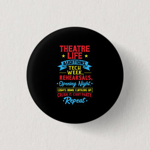 Theatre Life For Actor 3 Cm Round Badge