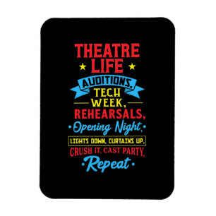 Theatre Life For Actor Magnet