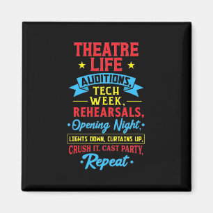 Theatre Life For Actor Magnet