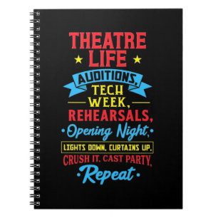Theatre Life For Actor Notebook