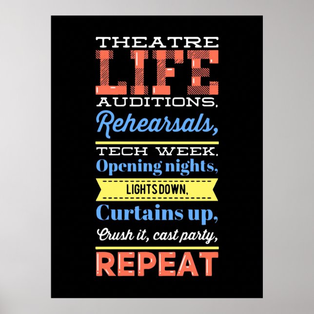 Theatre Life Repeat Poster (Front)