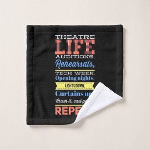 Theatre Life Repeat Wash Cloth