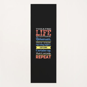 Theatre Life Repeat Yoga Mat