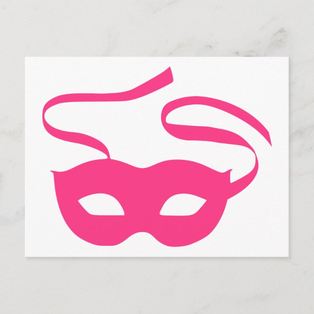 Theatre mask carnival postcard (Front)