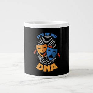 Theatre Mask Its In My DNA Musical Lover Movies Large Coffee Mug