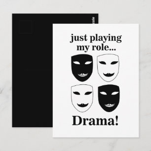 Theatre Mask Theatre Drama Theatre Actor  Postcard
