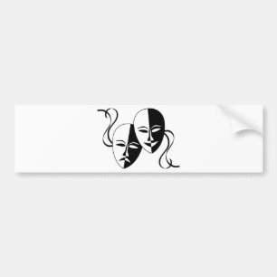 Theatre Masks Bumper Sticker