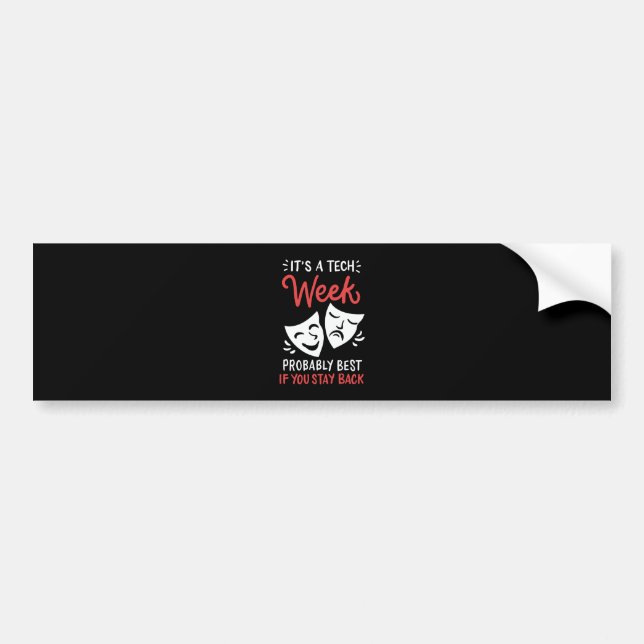 Theatre Masks Bumper Sticker (Front)