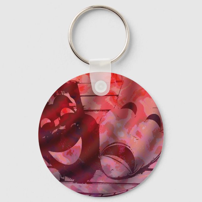 Theatre Masks Key Ring (Front)